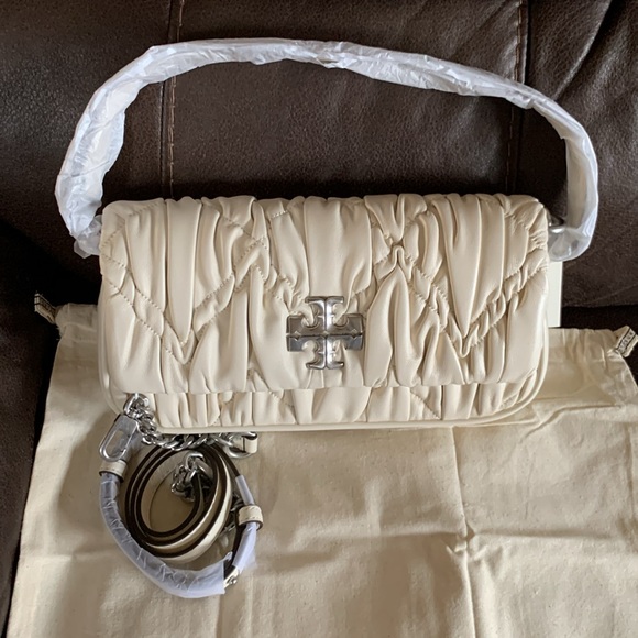 Tory Burch Kira Diamond-Ruched Small Shoulder Bag - Picture 8 of 16